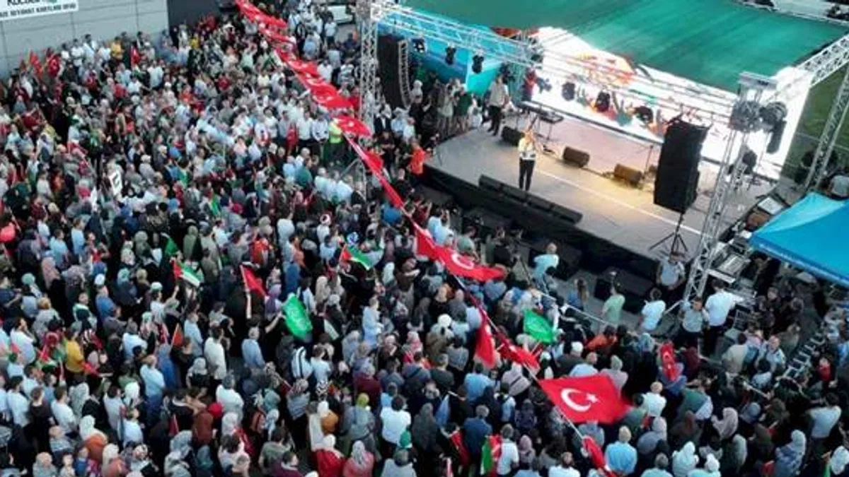 Kocaeli, Şehit Haniye ve Filistin için meydanda