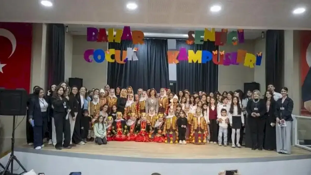 Mersin’de çocuk kampüslerinde bahar coşkusu