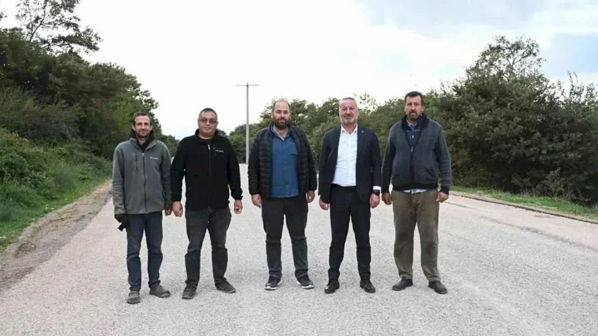 Şahmelek ve Doğla'da yol çalışmaları tamamlandı