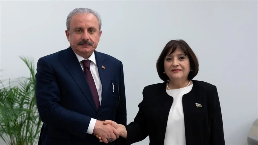 Şentop, Azerbaycan Milli Meclis Başkanı Gafarova ile bir araya geldi