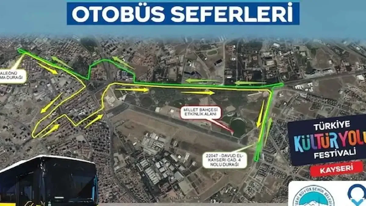 Kayseri'de Kültür Yolu Festivali'ne özel ulaşım hizmeti