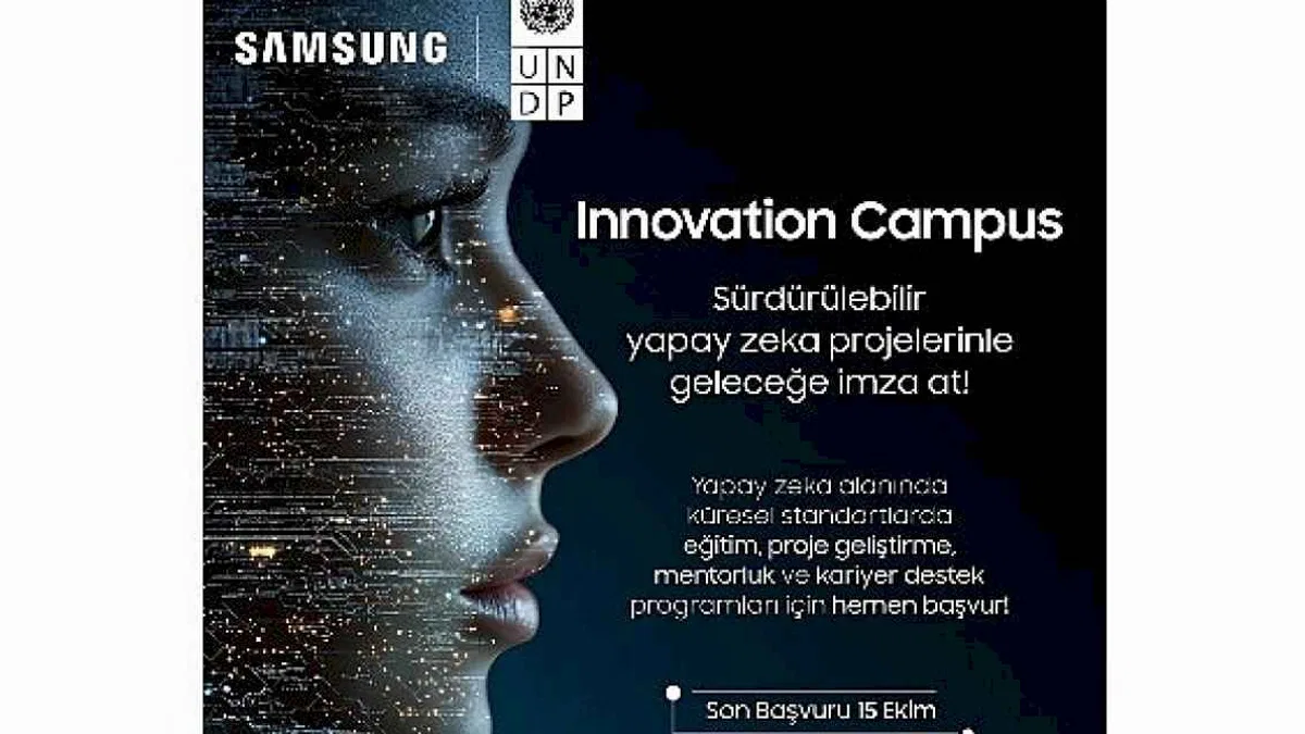 Samsung ve UNDP, Innovation Campus yapay zekâ eğitimi için gençlerin başvurularını bekliyor