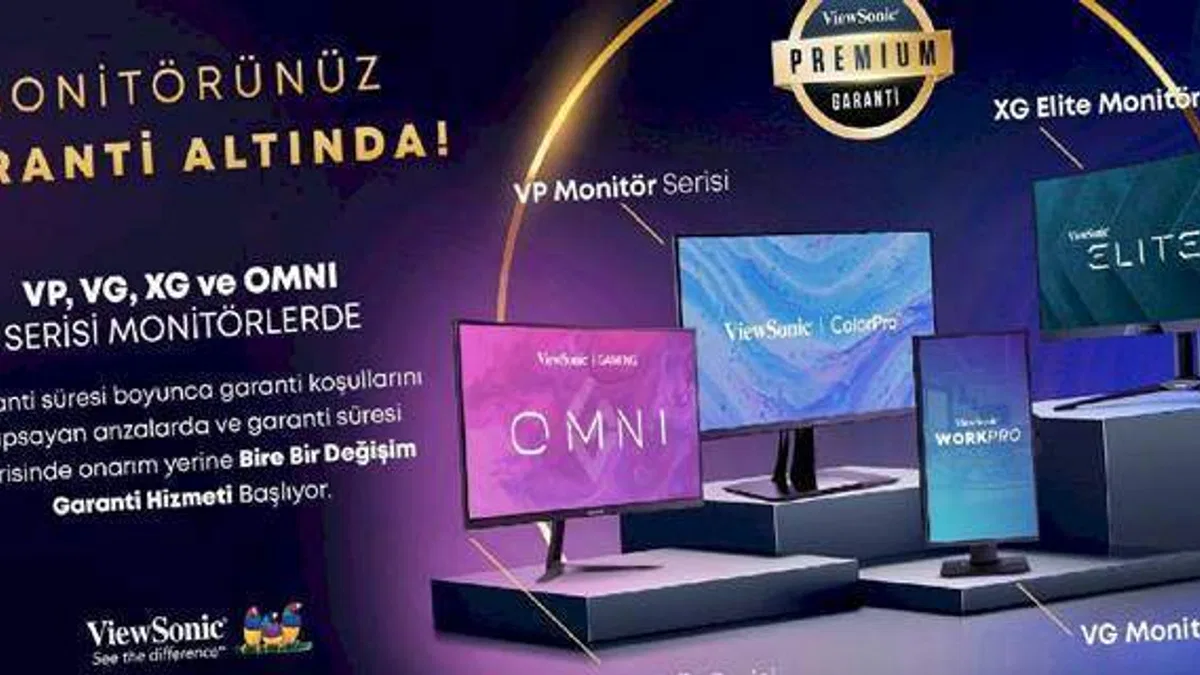 ViewSonic, Üst Seviye Monitörleri İçin ‘Premium Garanti Hizmeti’ Dönemini Başlattı
