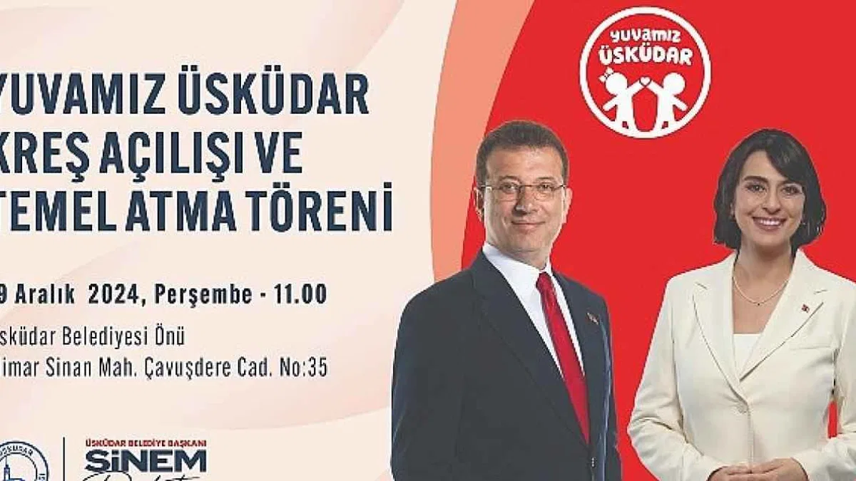 Ekrem İmamoğlu Katılımıyla Yuvamız Üsküdar Kreş Açılışı ve Temel Atma Töreni