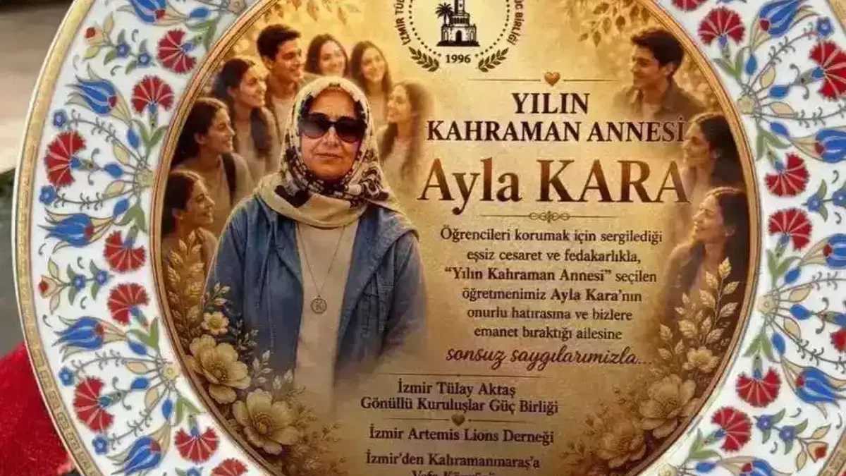 Kahraman öğretmen Ayla Kara’ya 'yılın annesi' ödülü