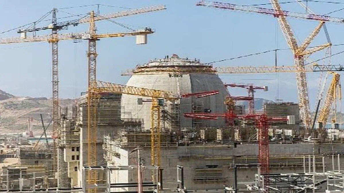 Akkuyu NGS'nin 1'inci Güç Ünitesi'nde İç Koruma Kabuğunun Kubbesine Beton Dökme İşlemi Tamamlandı