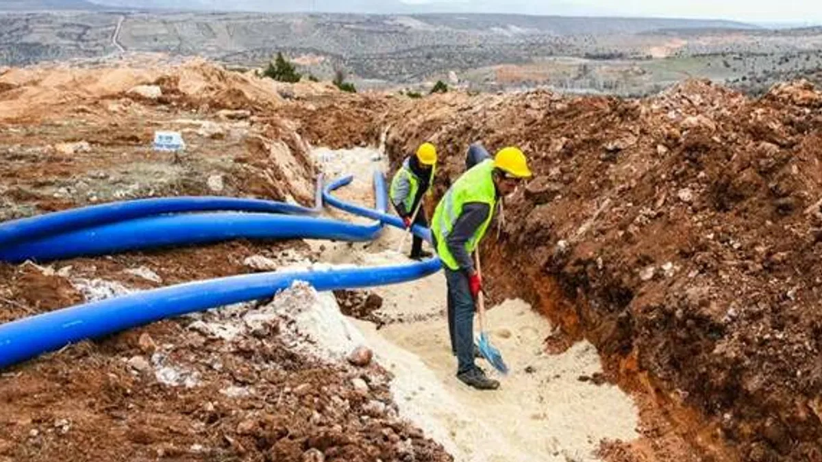 Malatya'da 8 bin 100 metre altyapı