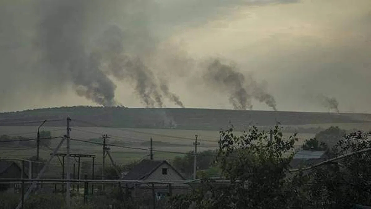Ukrayna'nın Donetsk bölgesindeki Çasov Yar şehri Rus güçlerince vuruldu