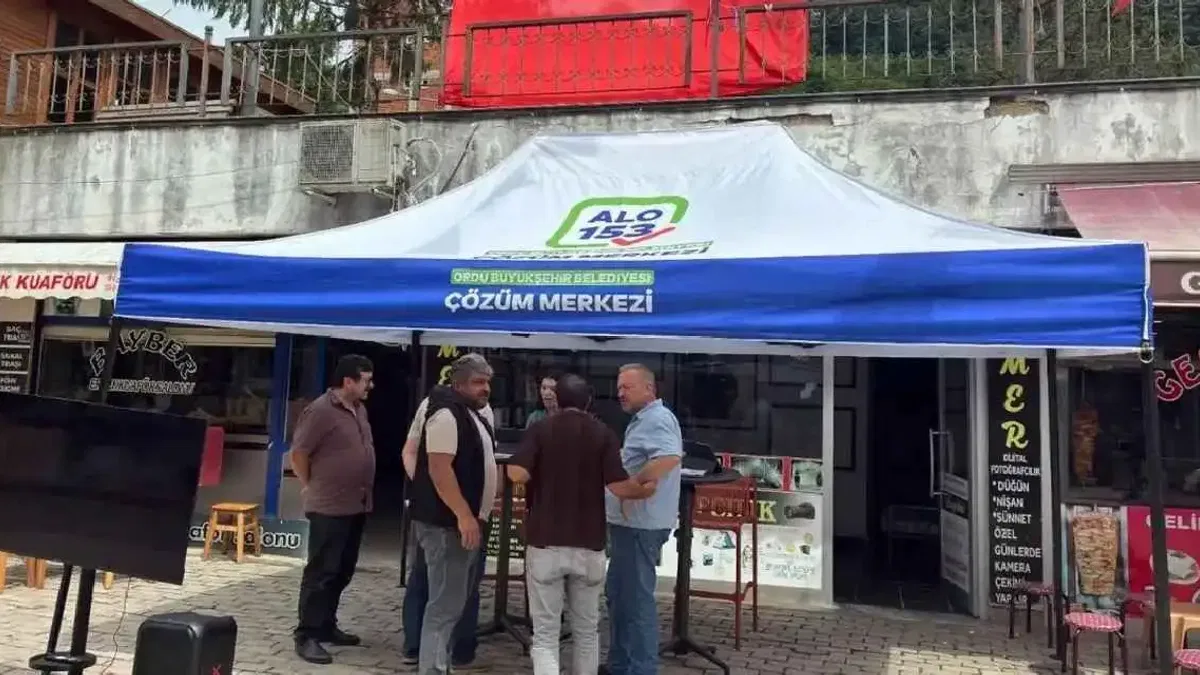 Ordu’da 153 Çözüm Merkezi Çamaş’ta vatandaşlarla buluştu