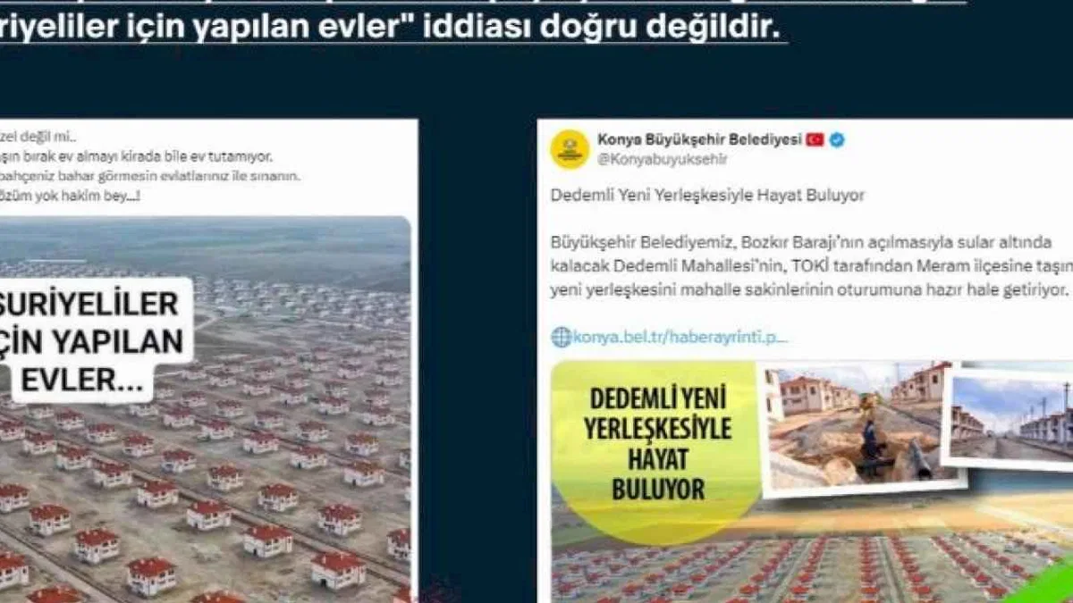 İletişim: Suriyeliler için konut yapılmıyor!