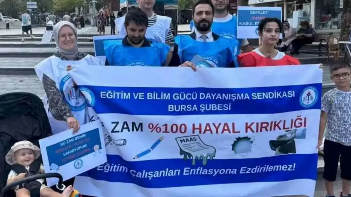 Eğitim Gücü Sen Bursa'dan zam tepkisi! Sefalet mutabakatı kabul edilemez!