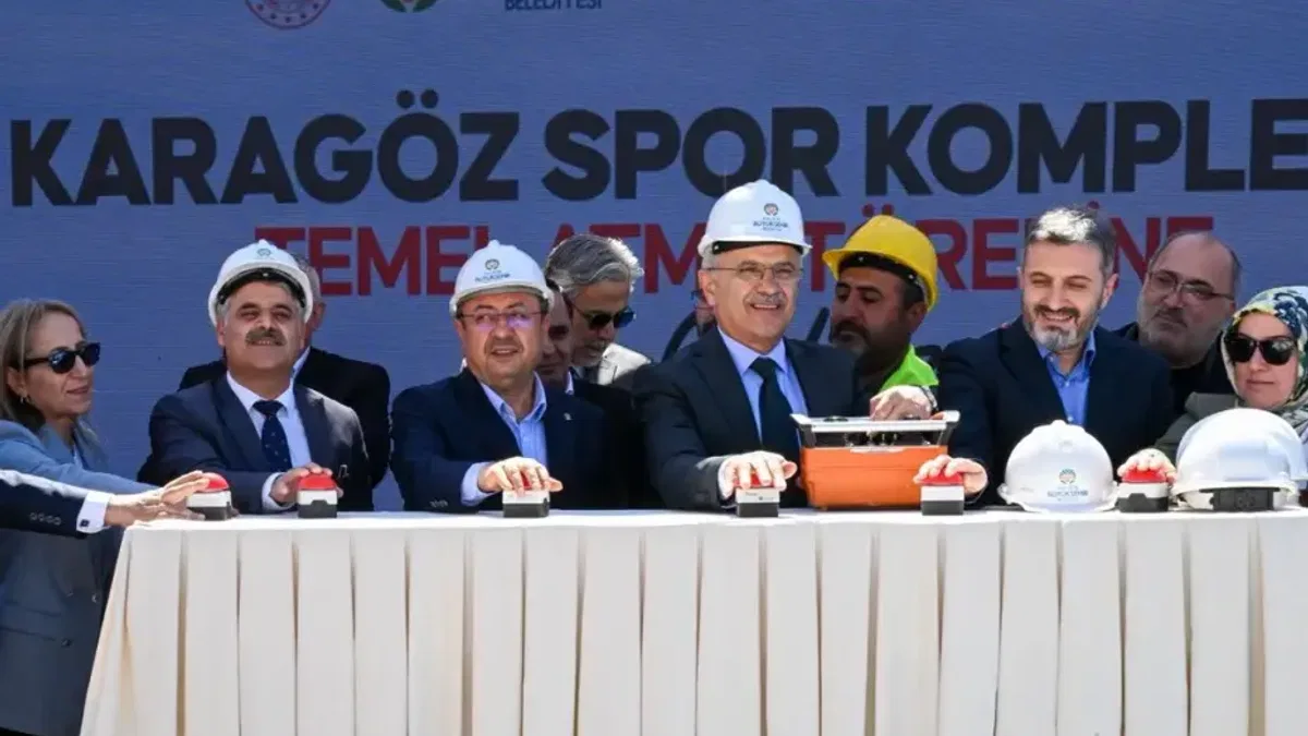 Malatya'da TOKİ Karagöz Spor Kompleksi’ne temel atıldı