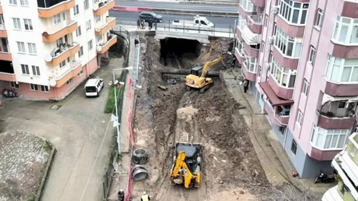 Kocaeli Gölcük Ulaşlı’da alt geçit çalışmaları hızla sürüyor