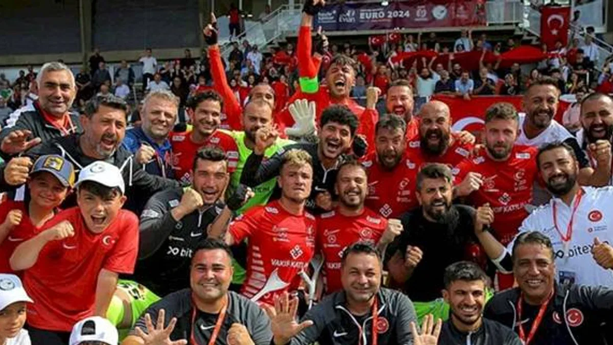Türkiye 3-0 İspanya (Maç Sonucu) Türkiye Ampute Milli Futbol Takımı Avrupa Şampiyonu!