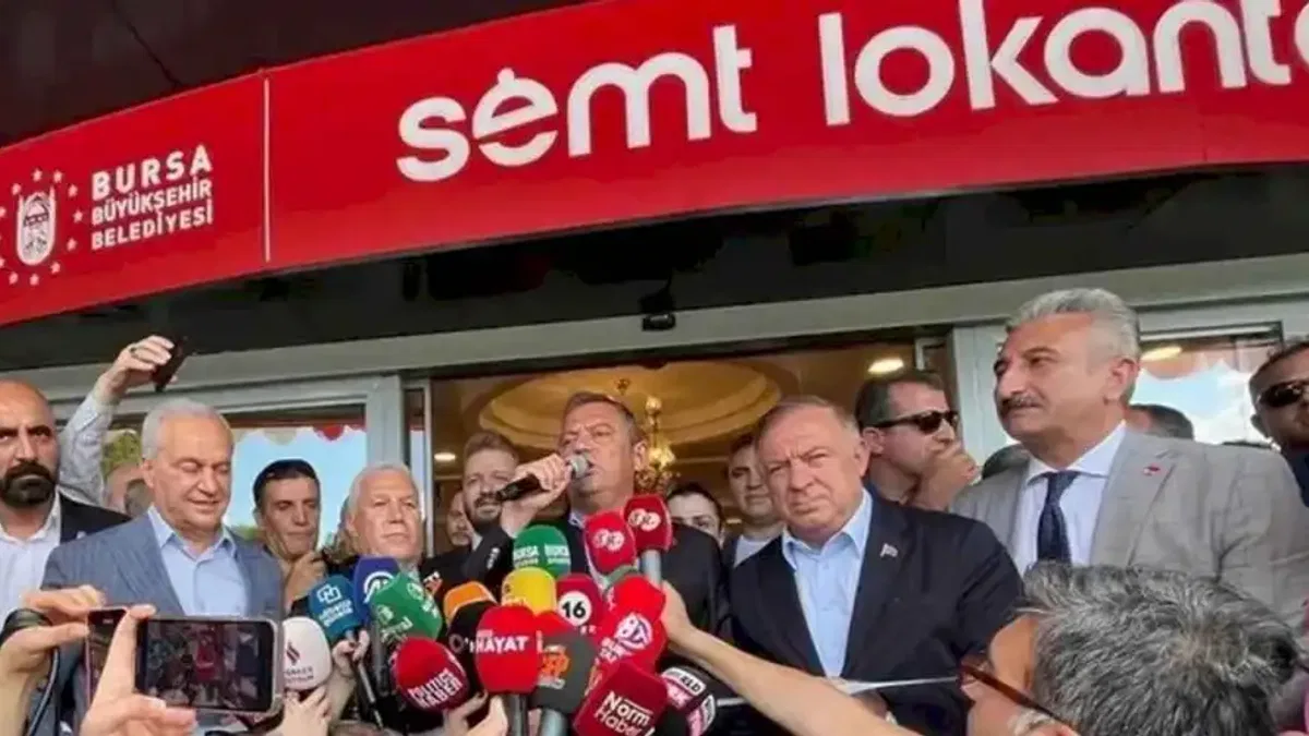 Bursa'nın ilk semt lokantası Özgür Özel'in katılımıyla açıldı