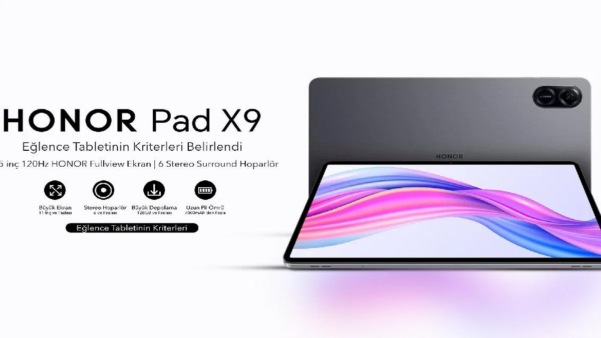 HONOR Pad X9, Earbuds X3 Lite ve Full Destek Paketi Hediyesiyle Satışta