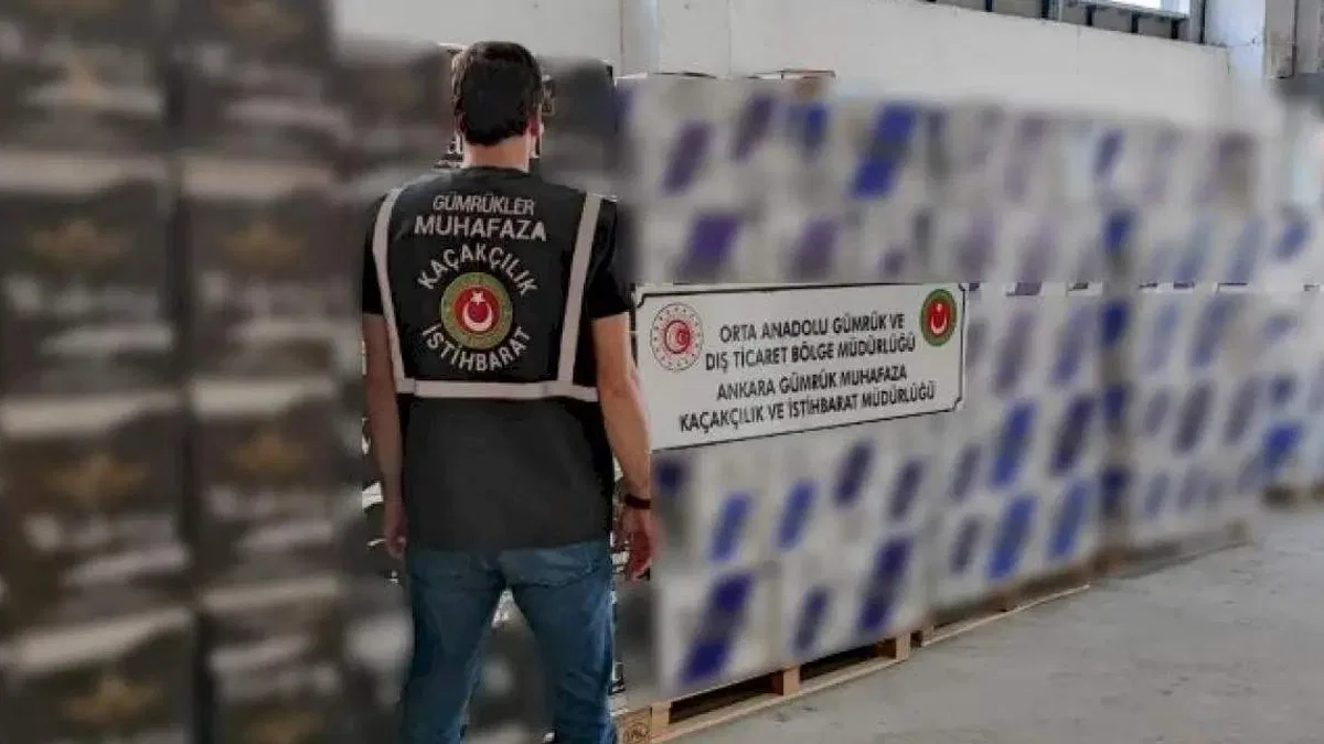 Milyonlarca kaçak makaron ele geçirildi