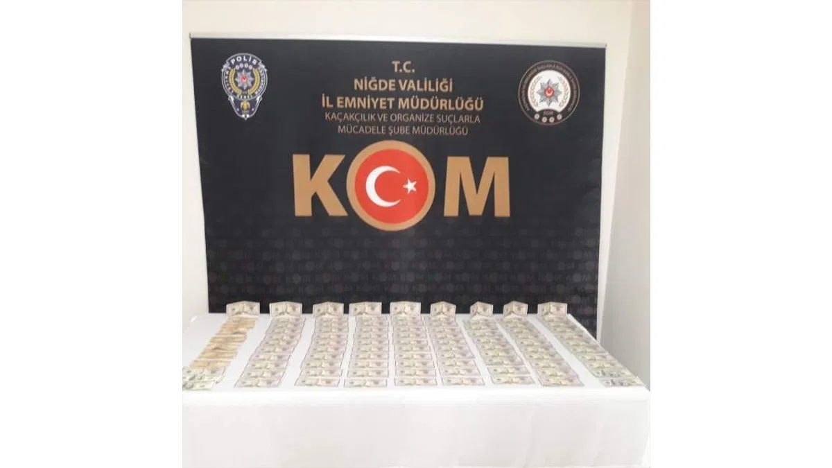 Niğde'de sahte para operasyonun 2 zanlı yakalandı