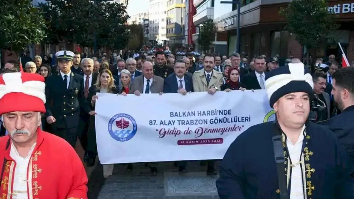 Trabzon’da ‘Gidip de Dönmeyenler’ etkinliği! 511 şehit anıldı