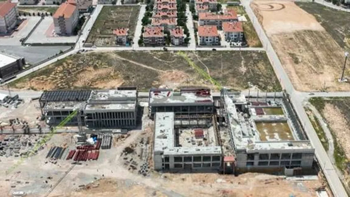 Konya'da dev tesisin inşası sürüyor