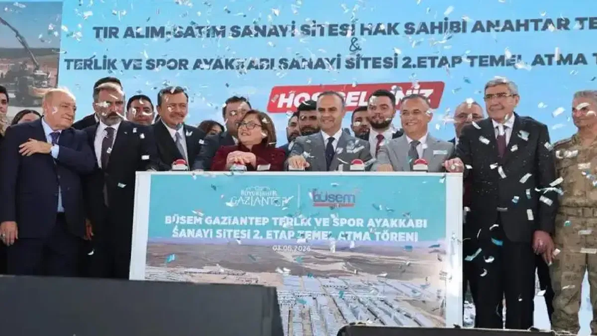 Gaziantep BÜSEM'de yeni iş yerlerinde anahtar töreni