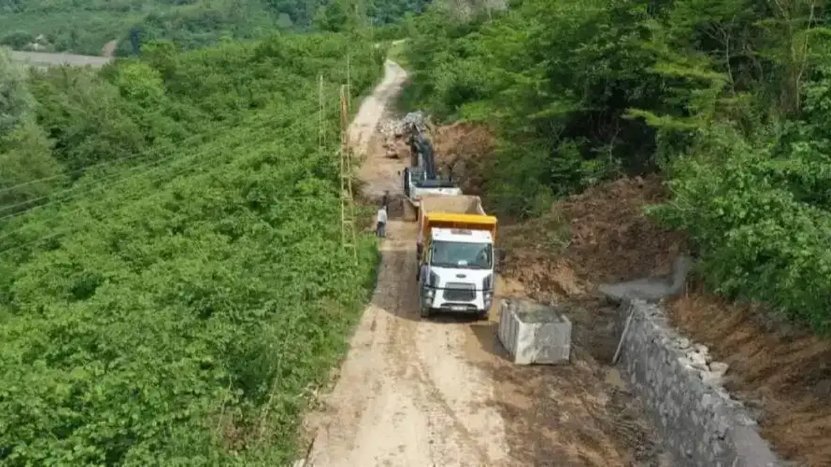 Ordu'da Kovancı'ya taş duvar önlemi