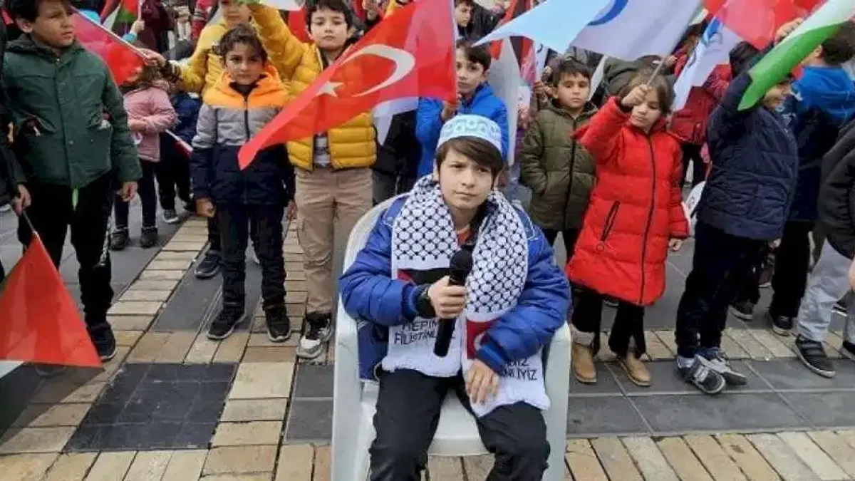 AGD Kayseri gençliği Filistin için meydanda