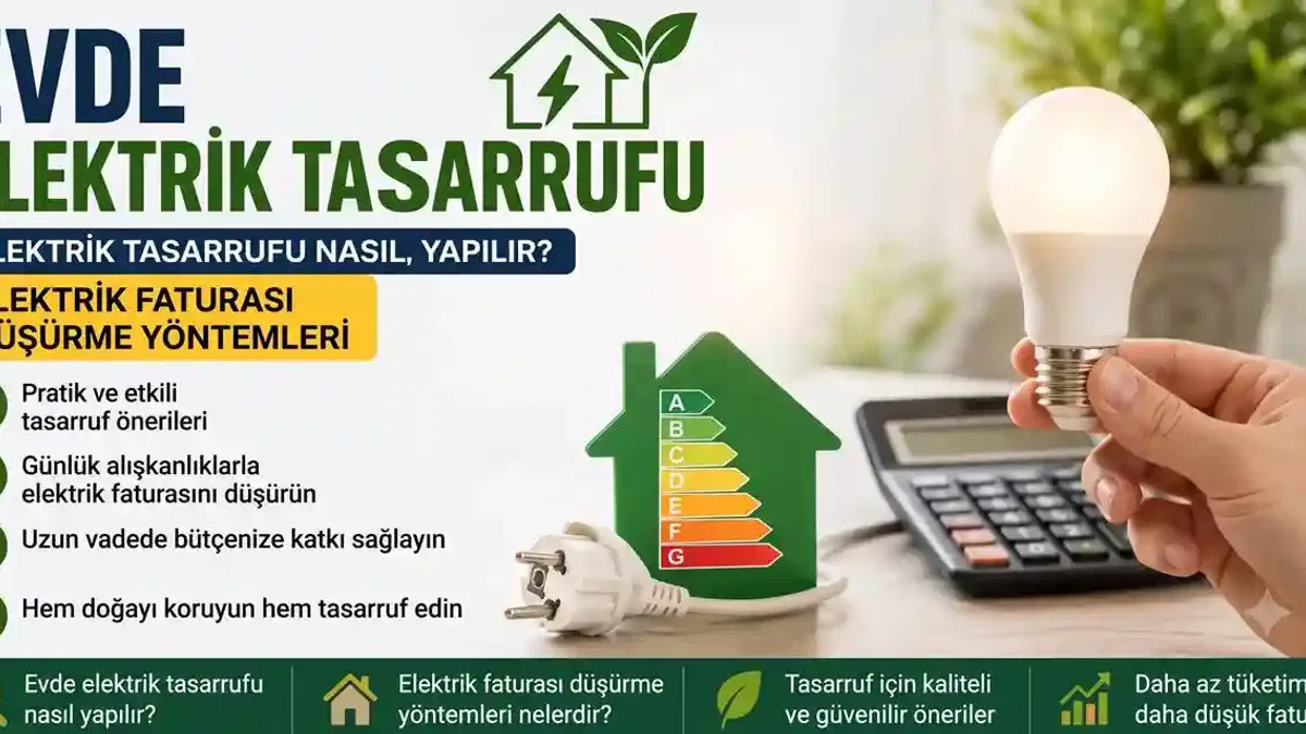 İşte Evde Elektrik Tasarrufu Yapmanın 15 Yolu