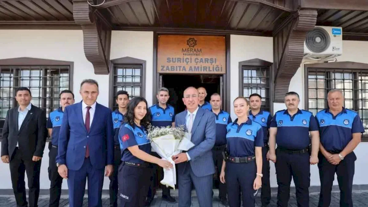 Konya Meram Zabıtası'na Başkan Kavuş'tan anlamlı ziyaret
