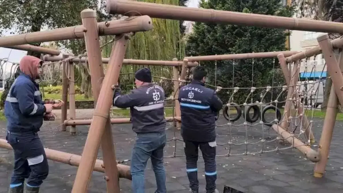 Kocaeli'de oyun gruplarına periyodik bakım