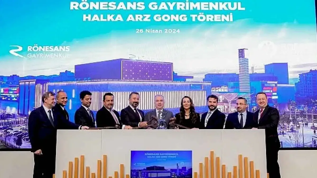 Borsa İstanbul'da gong Rönesans Gayrimenkul Yatırım için çaldı
