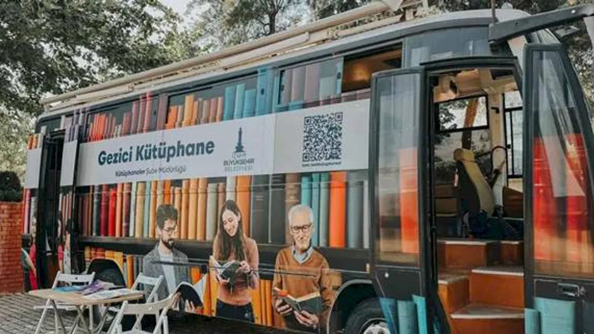 İzmir'in gezici kütüphanesinde rota Torbalı