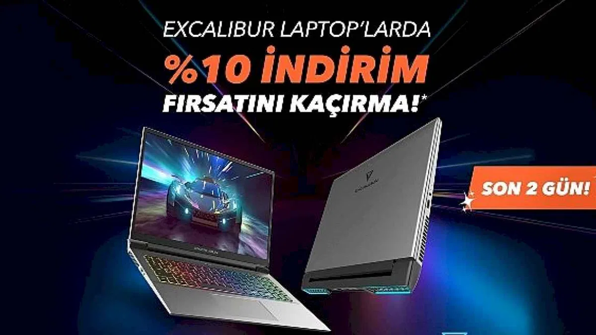 Excalibur Gaming Laptoplarda Nisan Ayına Özel %10 İndirim Fırsatı