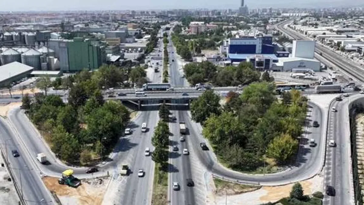 Konya'da Marangozlar Kavşağı 23 Ağustos'ta trafiğe kapatılıyor