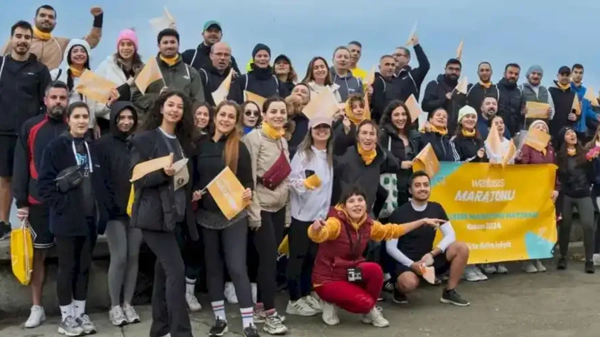 Çocuklar için yürüyüp sağlık için koştular
