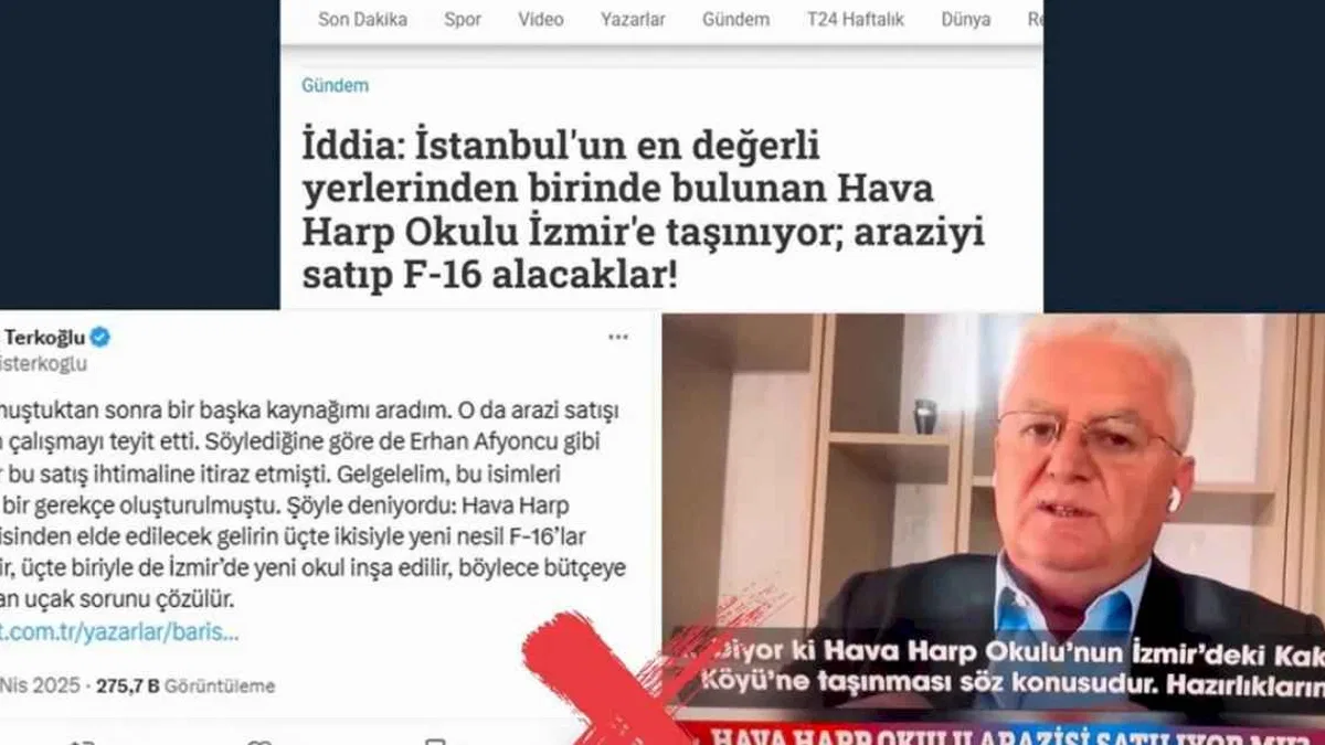 'Hava Harp Okulu İzmir'e taşınacak' iddialarına açıklama