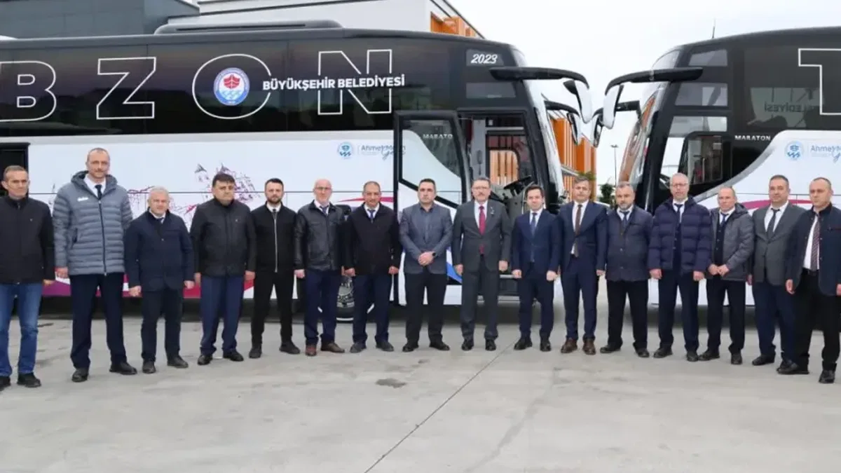 Trabzon'un araç filosuna 12 yeni otobüs dahil edildi