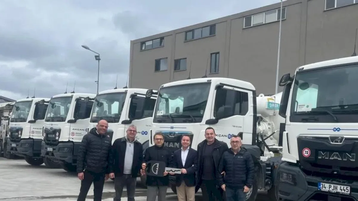 MAN ve Akçansa İş Birliklerini 19 Yeni Araçla Güçlendirdi