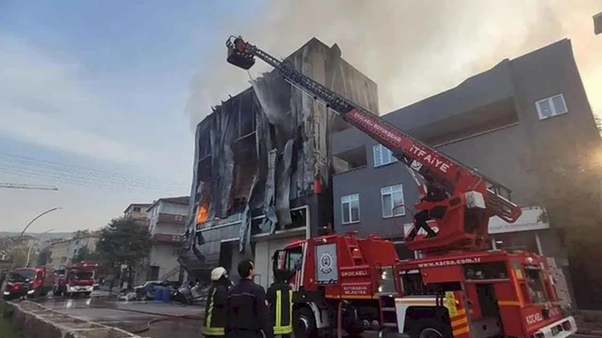Kocaeli Dilovası'nda kozmetik fabrikasında yangın: 6 ölü, 1 yaralı