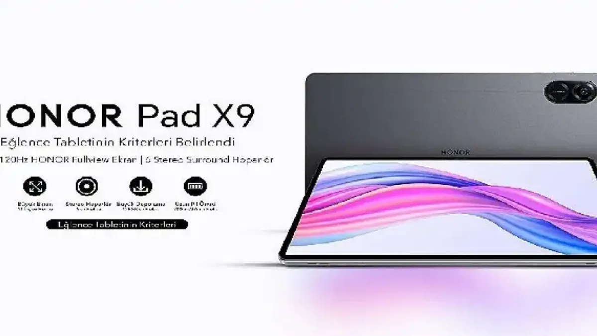 HONOR, Yeni HONOR Pad X9 ile Çok Yönlü Tablet Çıtasını Yükseltiyor