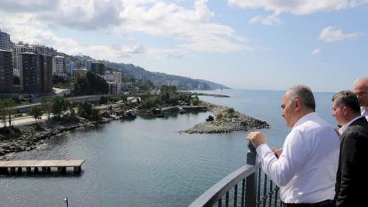 Rize'de devam eden yatırımlara yerinde inceleme