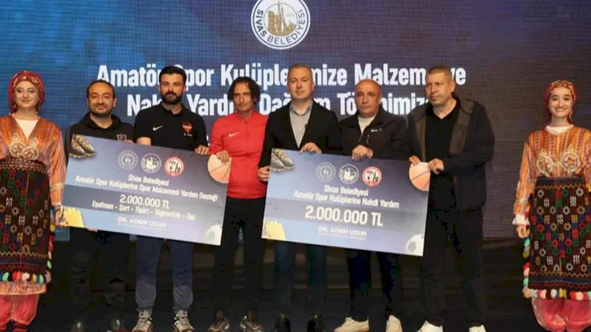 Sivas’ta amatör spor kulüplerine 4 milyon TL’lik destek