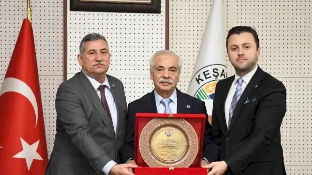 Keşan Ticaret ve Sanayi Odası’ndan Mehmet Özcan’a ziyaret