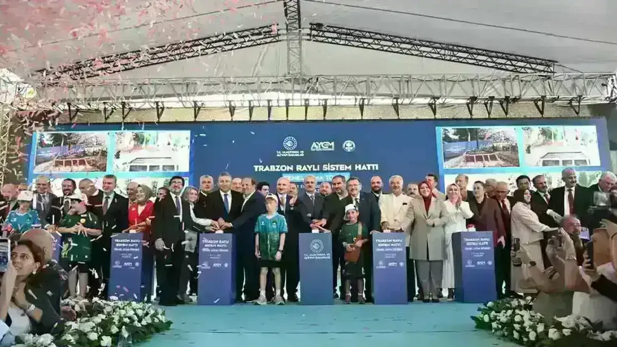 Trabzon’da raylı sistem için butona basıldı!