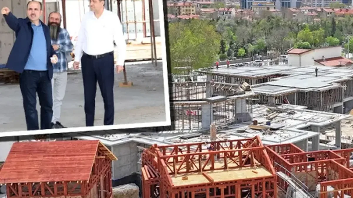 Konya’da Mevlevi Dergahı inşaatı hızla sürüyor
