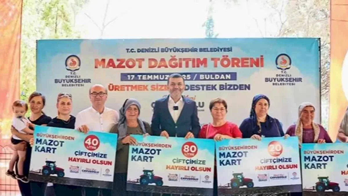 Denizli Büyükşehir’den Buldanlı çiftçiye mazot desteği