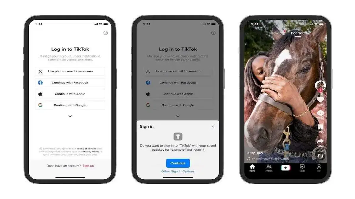 TikTok, iOS Cihazlar İçin Geçiş Anahtarları Desteği Ekledi