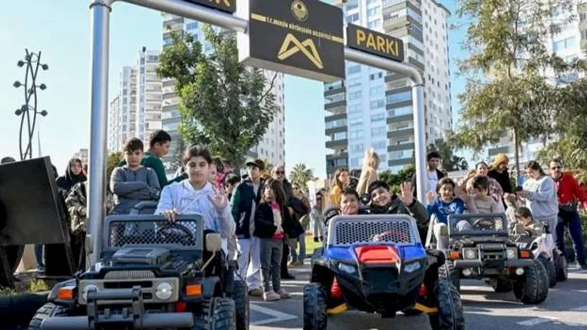 Mersin’de Trafik Park yarıyıl tatilinde çocukların akınına uğradı