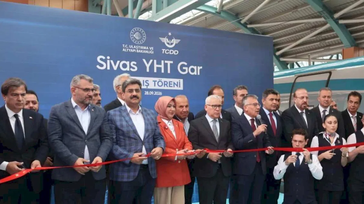 Sivas yüksek hızlı tren garına kavuştu