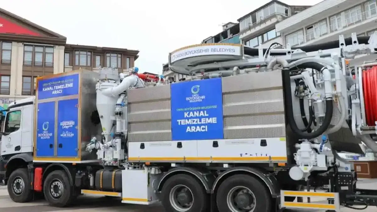 Ordu’da Su Geri Dönüşümlü Komine Kanal Aracı hizmete girdi